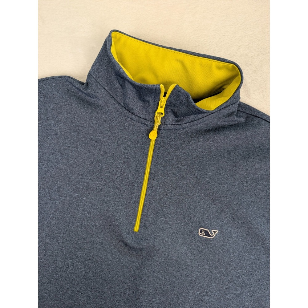 Vineyard‎ Vines Performance 1/4 Zip Pullover Mens Small Blue EUC